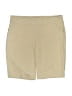 IZOD Solid Tan Khaki Shorts Size 14 - photo 1