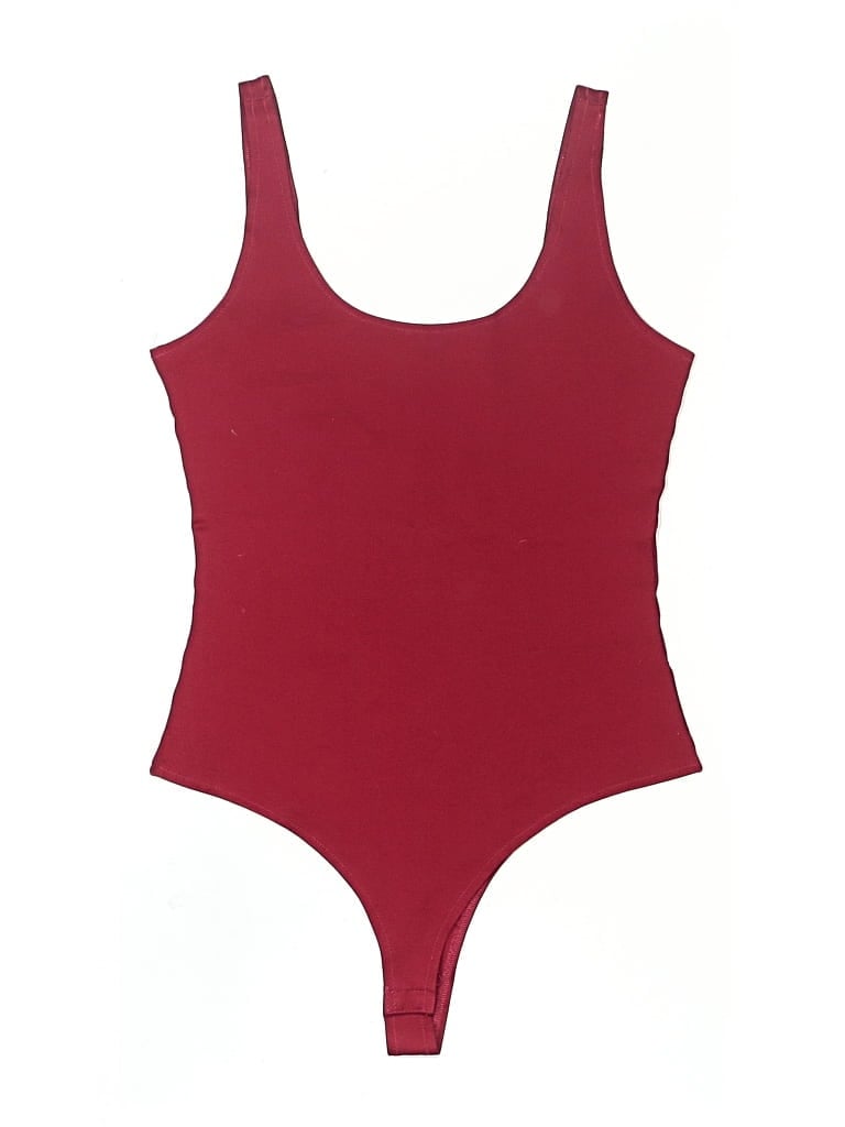 Pre-owned Assorted Brands Bodysuit In Burgundy