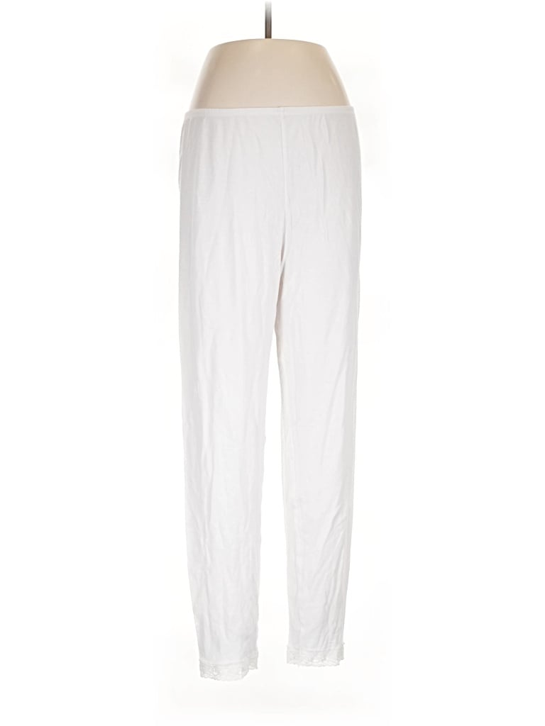 Pre-owned Cuddl Duds Casual Pants In Ivory