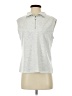Unbranded Silver Sleeveless Button-Down Shirt Size S - photo 1