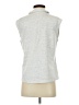 Unbranded Silver Sleeveless Button-Down Shirt Size S - photo 2