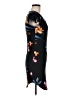 Derek Heart Print Black Casual Dress Size M - photo 4