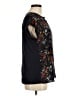 Papermoon Floral Black Short Sleeve Blouse Size M - photo 4