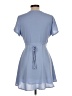 Lush Solid Blue Casual Dress Size L - photo 2