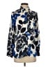 Zara Floral Blue Long Sleeve Blouse Size XS - photo 1