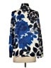 Zara Floral Blue Long Sleeve Blouse Size XS - photo 2
