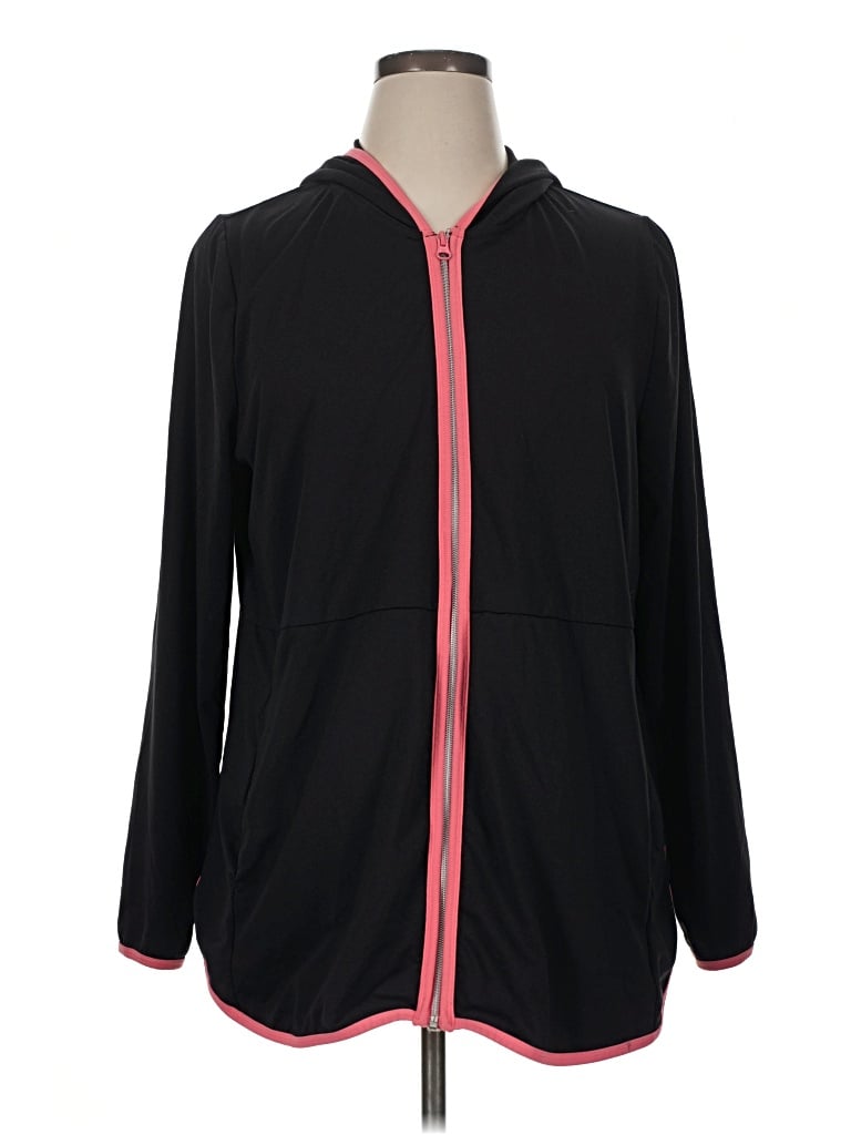 Pre-owned Livi Zip Up Hoodie In Black