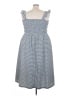 Old Navy Checkered-gingham Blue Casual Dress Size 3X - photo 2
