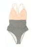 Unbranded Houndstooth Orange One Piece Swimsuit Size M (estimated) - photo 1