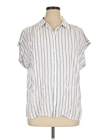 Ann Taylor LOFT Short Sleeve Button-Down Shirt (view 1)