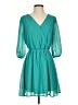 Alya Solid Teal Casual Dress Size S - photo 1