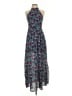 Miami 100% Polyester Print Teal Cocktail Dress Size S - photo 1