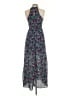 Miami 100% Polyester Print Teal Cocktail Dress Size S - photo 2