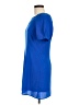 Pink Owl 100% Polyester Solid Blue Casual Dress Size M - photo 5