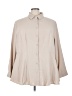 Assorted Brands 100% Polyester Tan 3/4 Sleeve Blouse Size 4X - photo 1