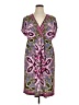 AB Studio Paisley Purple Casual Dress Size L - photo 1
