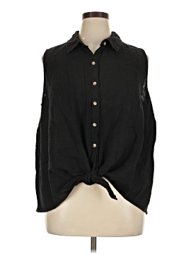 Terra & Sky Sleeveless Button Down Shirt
