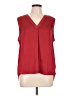 Vince Camuto 100% Polyester Red Sleeveless Blouse Size L - photo 1