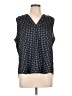 Vince Camuto 100% Polyester Black Sleeveless Blouse Size L - photo 1