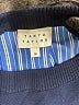 Tanya Taylor 100% Cotton Color Block Blue Pullover Sweater Size M - photo 7