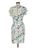 Closet Print Blue Cocktail Dress Size 8 - photo 2