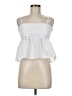 Mi ami White Sleeveless Blouse Size M - photo 1