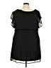 Pinc 100% Polyester Solid Black Casual Dress Size 3X - photo 1