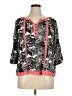 Westbound 100% Rayon Black 3/4 Sleeve Blouse Size XL - photo 1