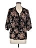 Denim & Supply Ralph Lauren 100% Cotton Floral Black 3/4 Sleeve Blouse Size M - photo 1