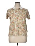 Lands' End Floral Ivory Short Sleeve Blouse Size XL - photo 1