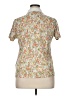 Lands' End Floral Ivory Short Sleeve Blouse Size XL - photo 2