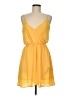 Lush 100% Polyester Color Block Yellow Casual Dress Size M - photo 1
