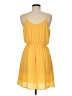 Lush 100% Polyester Color Block Yellow Casual Dress Size M - photo 2