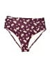 Cupshe Floral Burgundy Swimsuit Bottoms Size M - photo 1