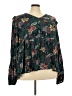 Westbound 100% Rayon Green Long Sleeve Blouse Size 3X - photo 1
