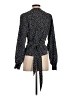 DG 100% Polyester Polka Dots Black Long Sleeve Blouse Size S - photo 2