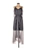 Mia Joy 100% Polyester Polka Dots Gray Cocktail Dress Size L - photo 1