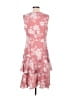 Unbranded 100% Polyester Floral Pink Casual Dress Size M - photo 2