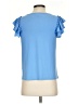 Catherine Malandrino Blue Short Sleeve Top Size S - photo 2