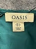 oasis 100% Polyester Green Long Sleeve Blouse Size 2 - photo 7