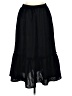 Assorted Brands 100% Polyester Solid Black Casual Skirt Size M - photo 1