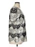Avenue 100% Polyester Silver Short Sleeve Top Size 14 Plus - photo 4