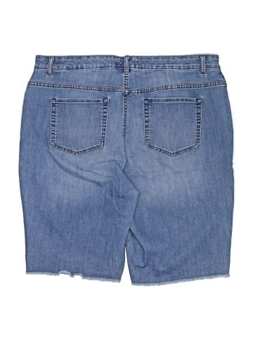 LOGO by Lori Goldstein Denim Shorts (view 2)