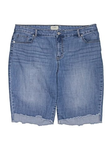 LOGO by Lori Goldstein Denim Shorts (view 1)