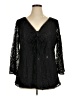 Lola P. Black 3/4 Sleeve Blouse Size 1X - photo 1