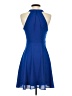 Express 100% Polyester Solid Blue Cocktail Dress Size 4 - photo 2