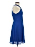 Express 100% Polyester Solid Blue Cocktail Dress Size 4 - photo 4