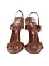 Manolo Blahnik 100% Leather Brown Sandals Size EU 41 - photo 2