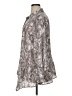 Susan Graver 100% Polyester Animal Print Silver 3/4 Sleeve Blouse Size XL - photo 5