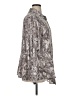 Susan Graver 100% Polyester Animal Print Silver 3/4 Sleeve Blouse Size XL - photo 4
